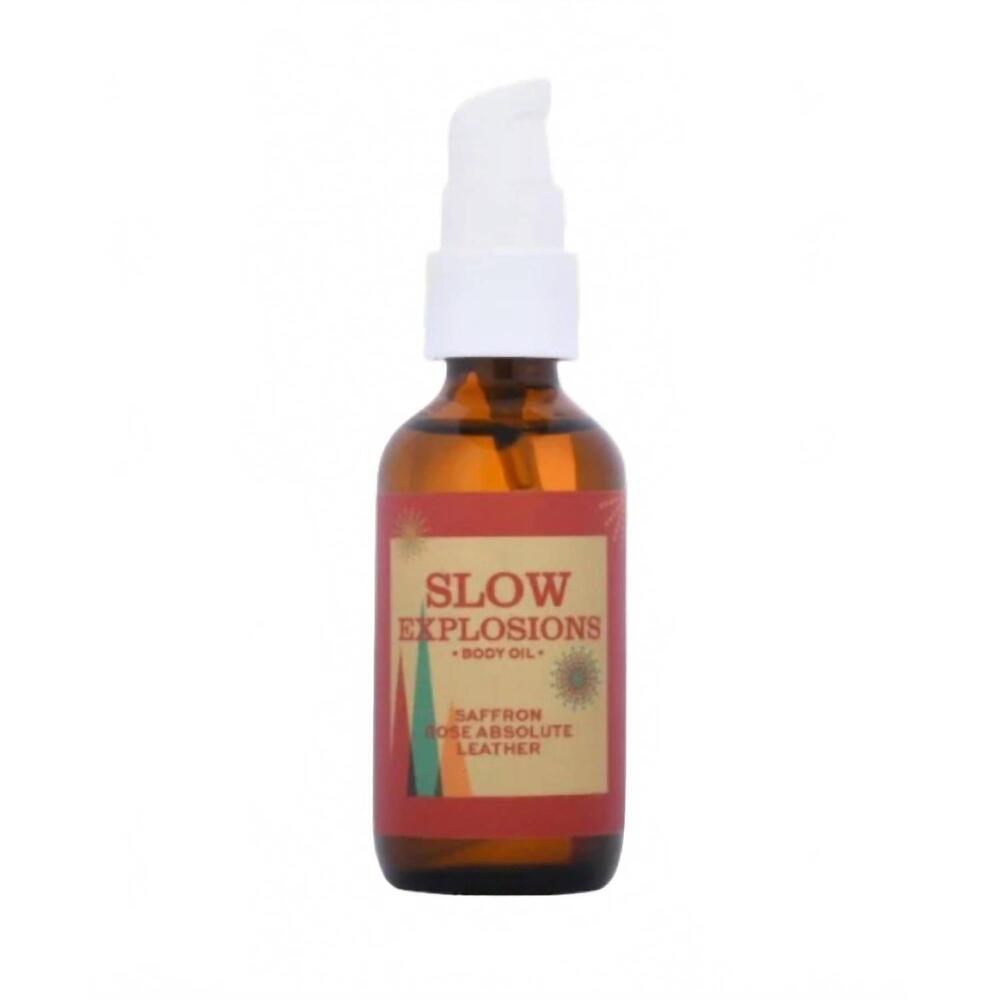 NEW IMAGINARY AUTHORS women's slow explosions hydrating body oil in red/ beige
